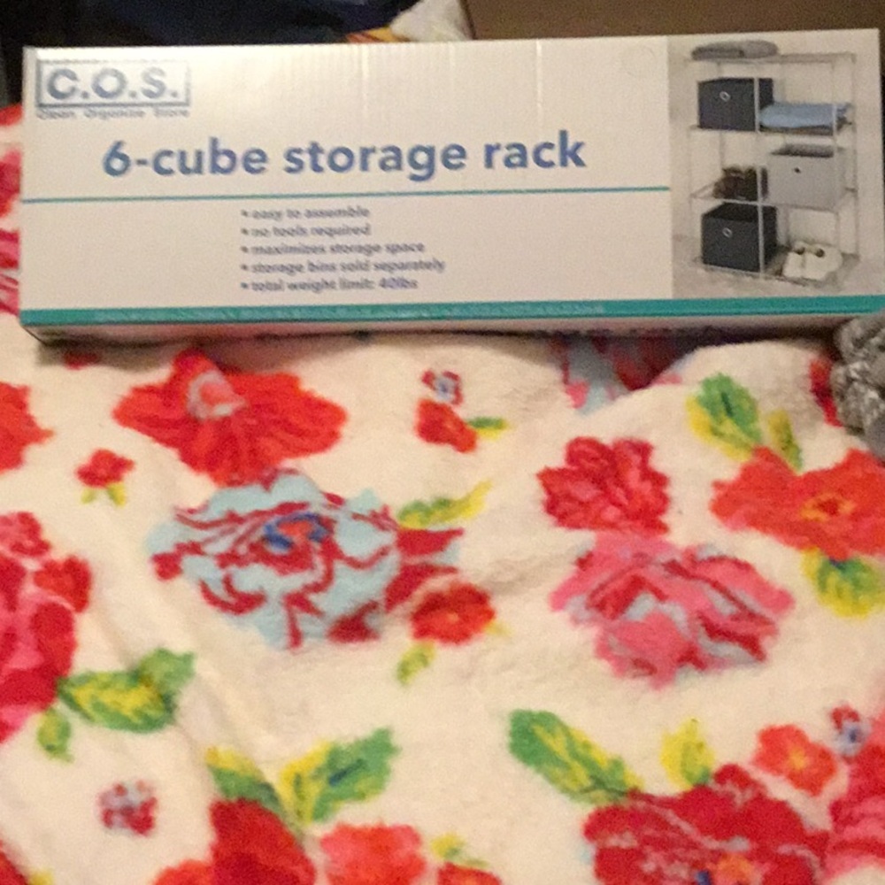 6 Cube Storage Rack organizer new